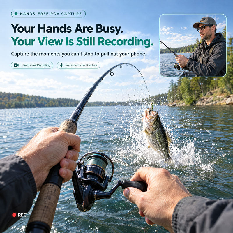 RIVETI AI Glasses. Stay Hands-Free. Capture More.