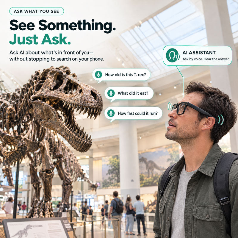 RIVETI AI Glasses. Stay Hands-Free. Capture More.
