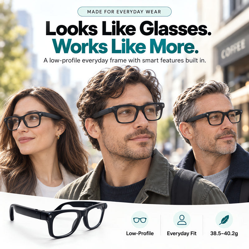 RIVETI AI Glasses. Stay Hands-Free. Capture More.