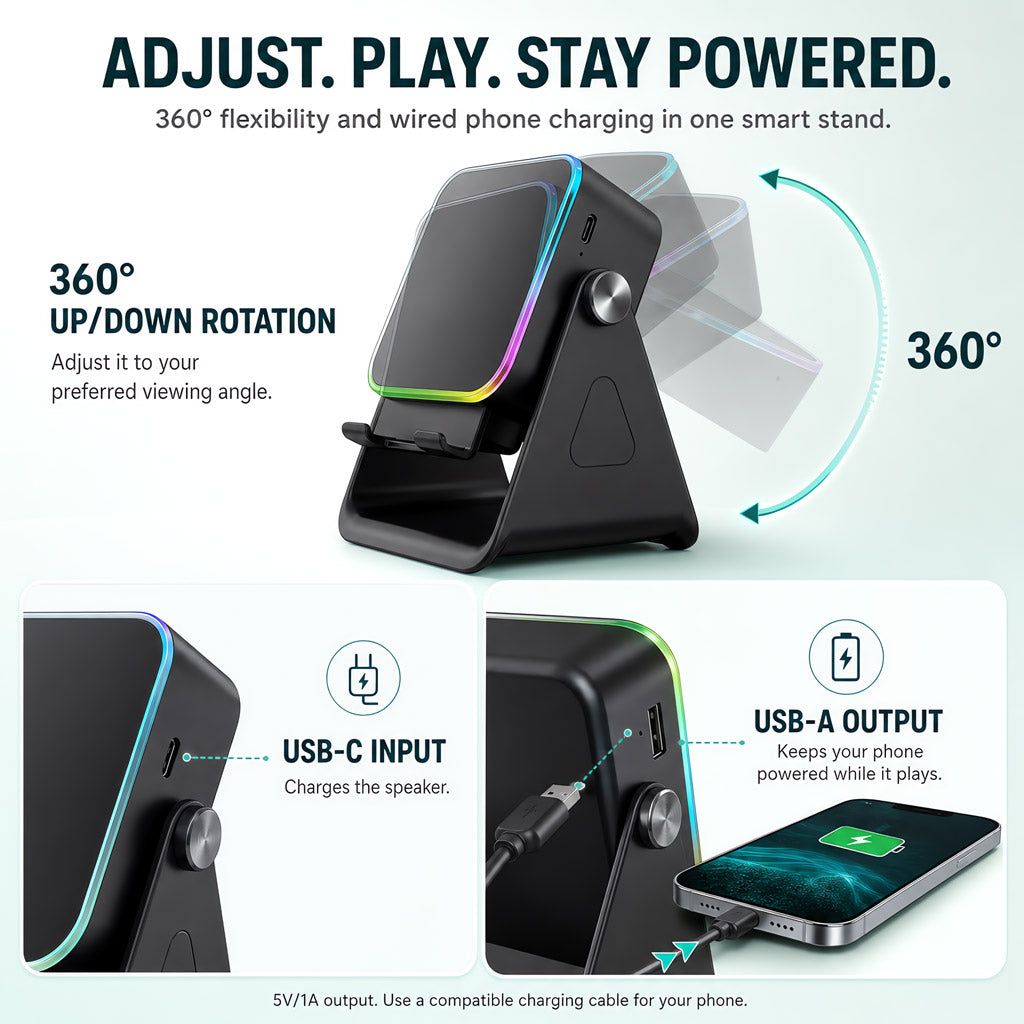 RIVETI Place-and-Play Induction Speaker Stand