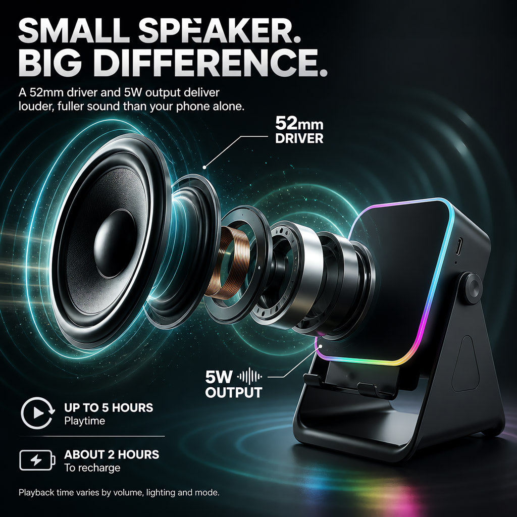 RIVETI Place-and-Play Induction Speaker Stand
